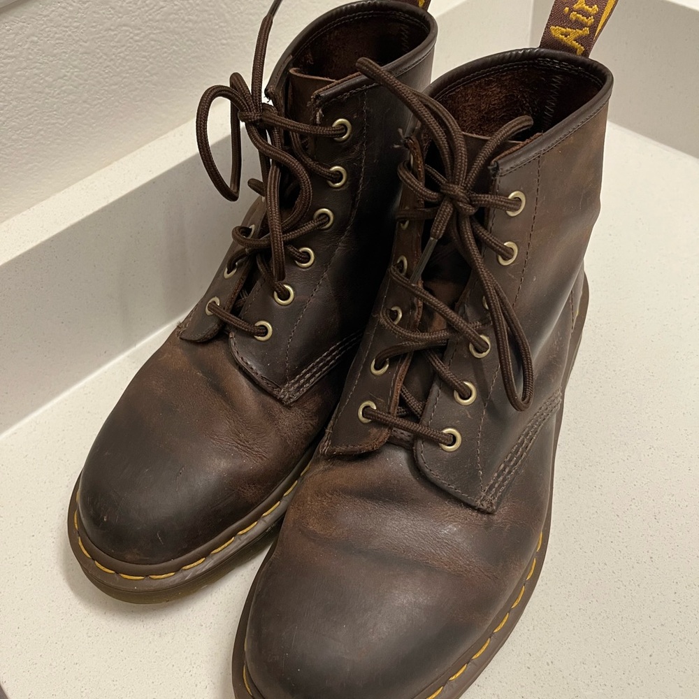 Dr. Martens 1460 Crazy Horse Leather Lave Up Boots
